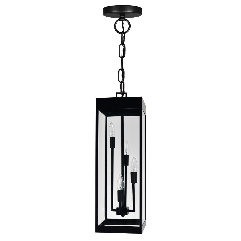 Windsor 4 Light Black Outdoor Ceiling Light