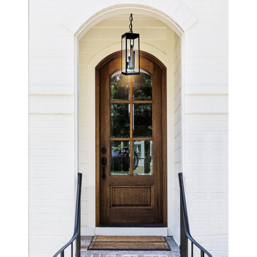 Windsor 4 Light Black Outdoor Ceiling Light