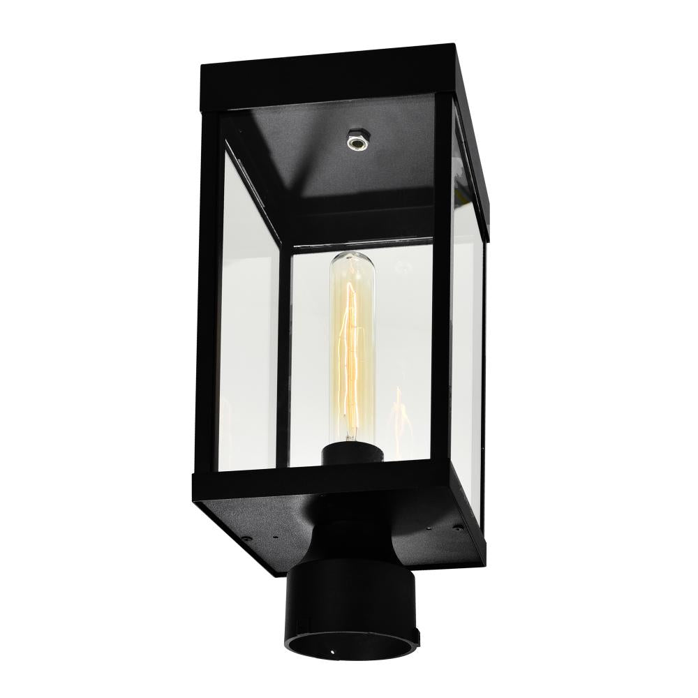 Windsor 1 Light Black Outdoor Lantern Head
