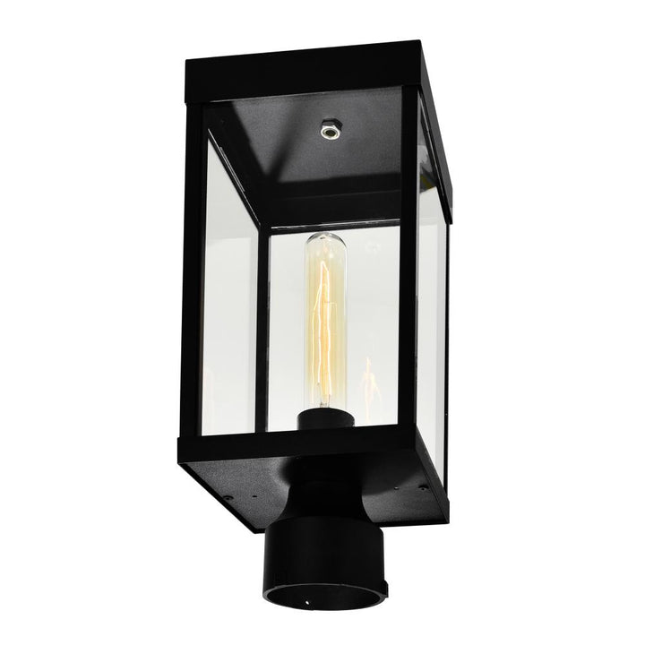Windsor 1 Light Black Outdoor Lantern Head