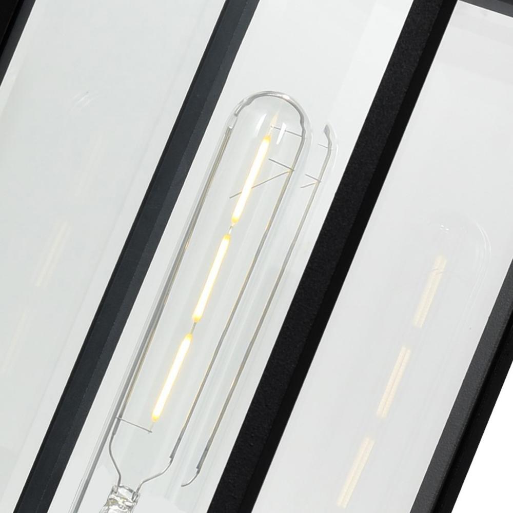 Windsor 1 Light Black Outdoor Lantern Head