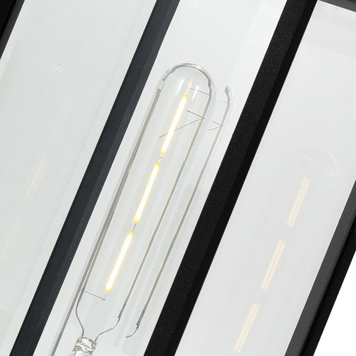 Windsor 1 Light Black Outdoor Lantern Head