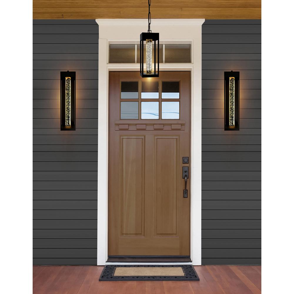 Rochester LED Integrated Black Outdoor Ceiling Light