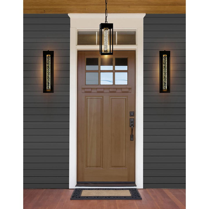 Rochester LED Integrated Black Outdoor Ceiling Light