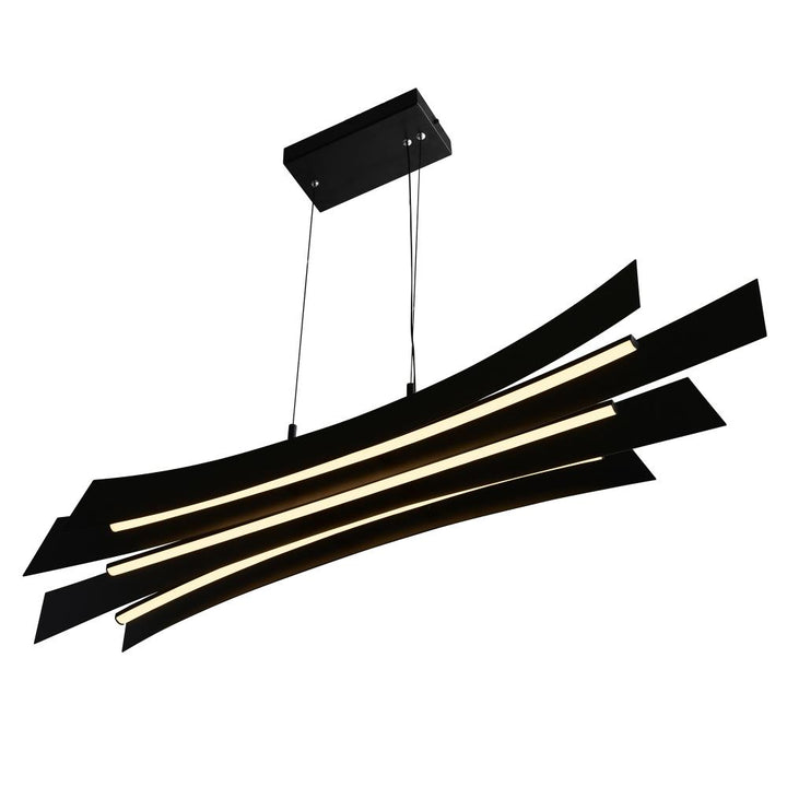 Candora Integrated LED Black Island/Pool Table Light