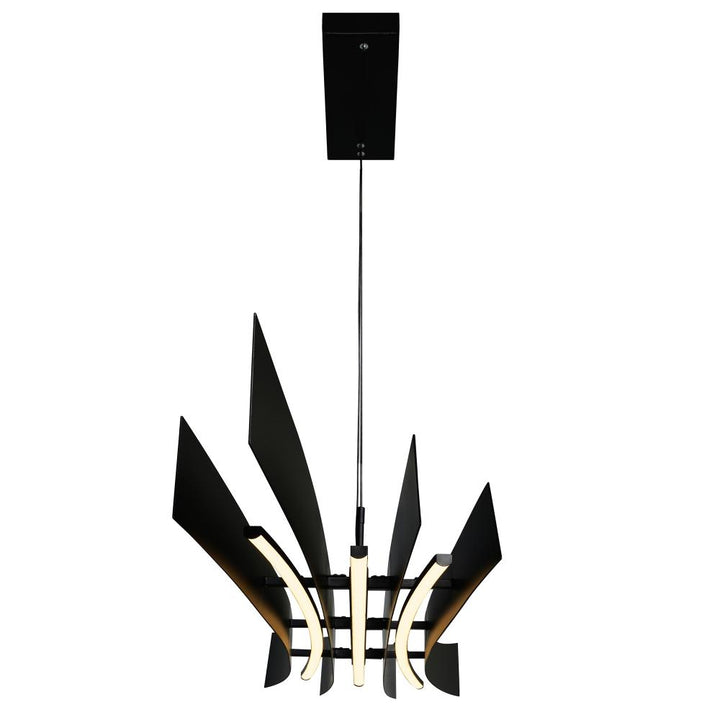 Candora Integrated LED Black Island/Pool Table Light