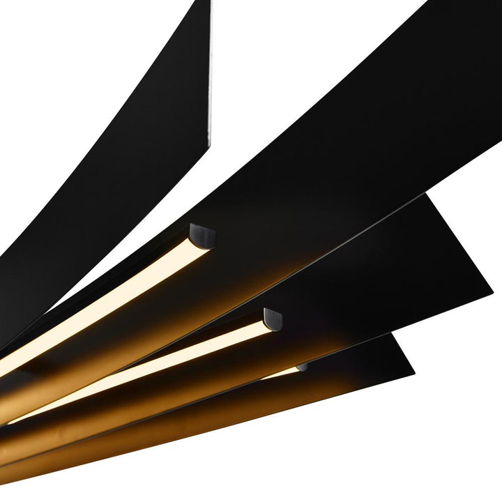 Candora Integrated LED Black Island/Pool Table Light