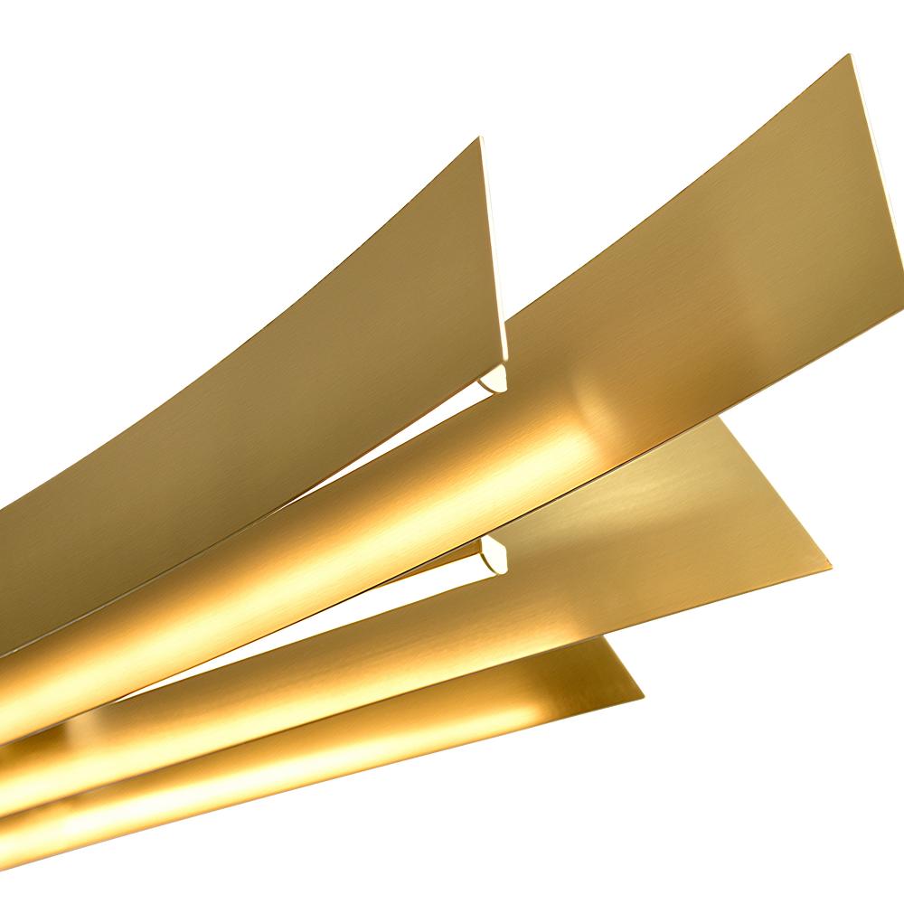 Candora Integrated LED Brass Island/Pool Table Light