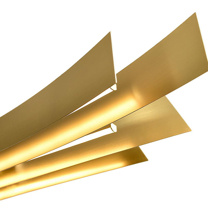 Candora Integrated LED Brass Island/Pool Table Light