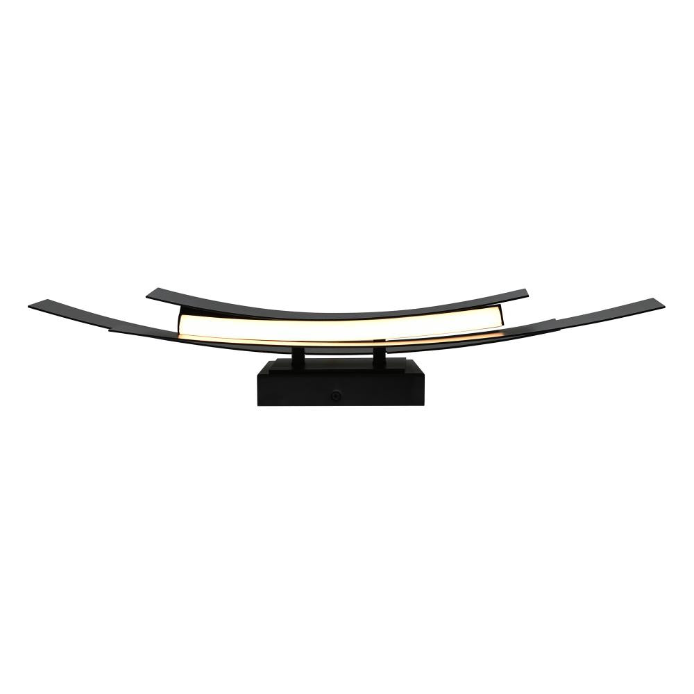 Candora Integrated LED Black Vanity Light