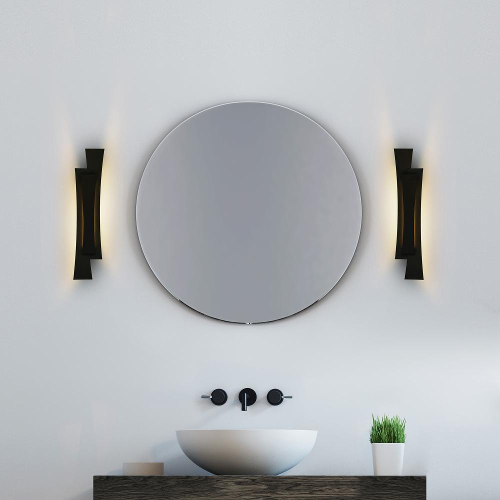 Candora Integrated LED Black Vanity Light