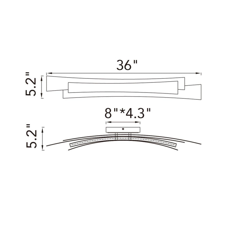 Candora Integrated LED Brass Vanity Light