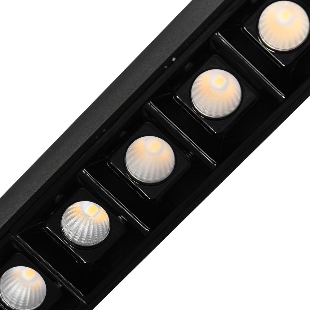 Pienza 45 in LED Integrated Black Chandelier