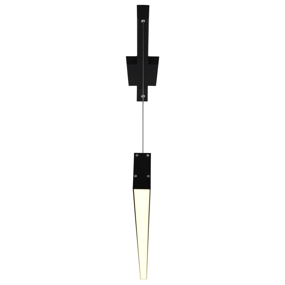 Pienza 47 in LED Integrated Black Chandelier