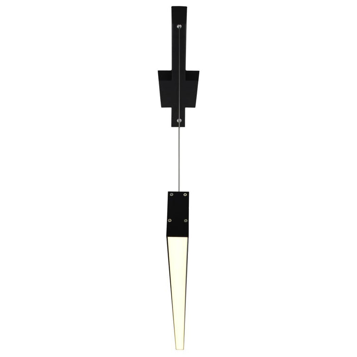 Pienza 47 in LED Integrated Black Chandelier