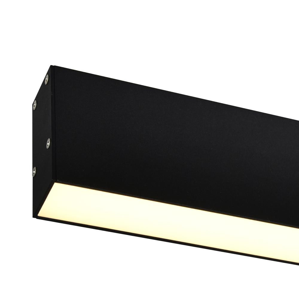 Pienza 47 in LED Integrated Black Chandelier