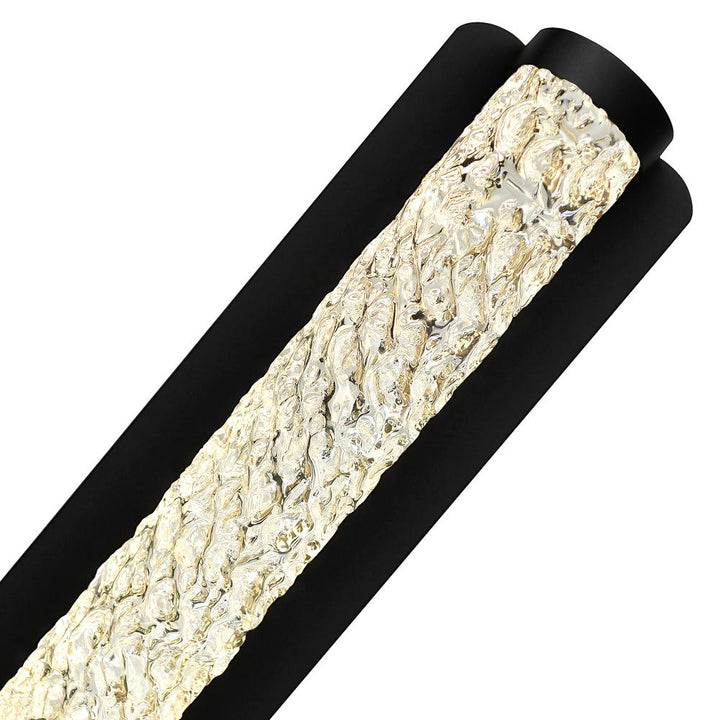 Fiji Integrated LED Black Outdoor Wall Light