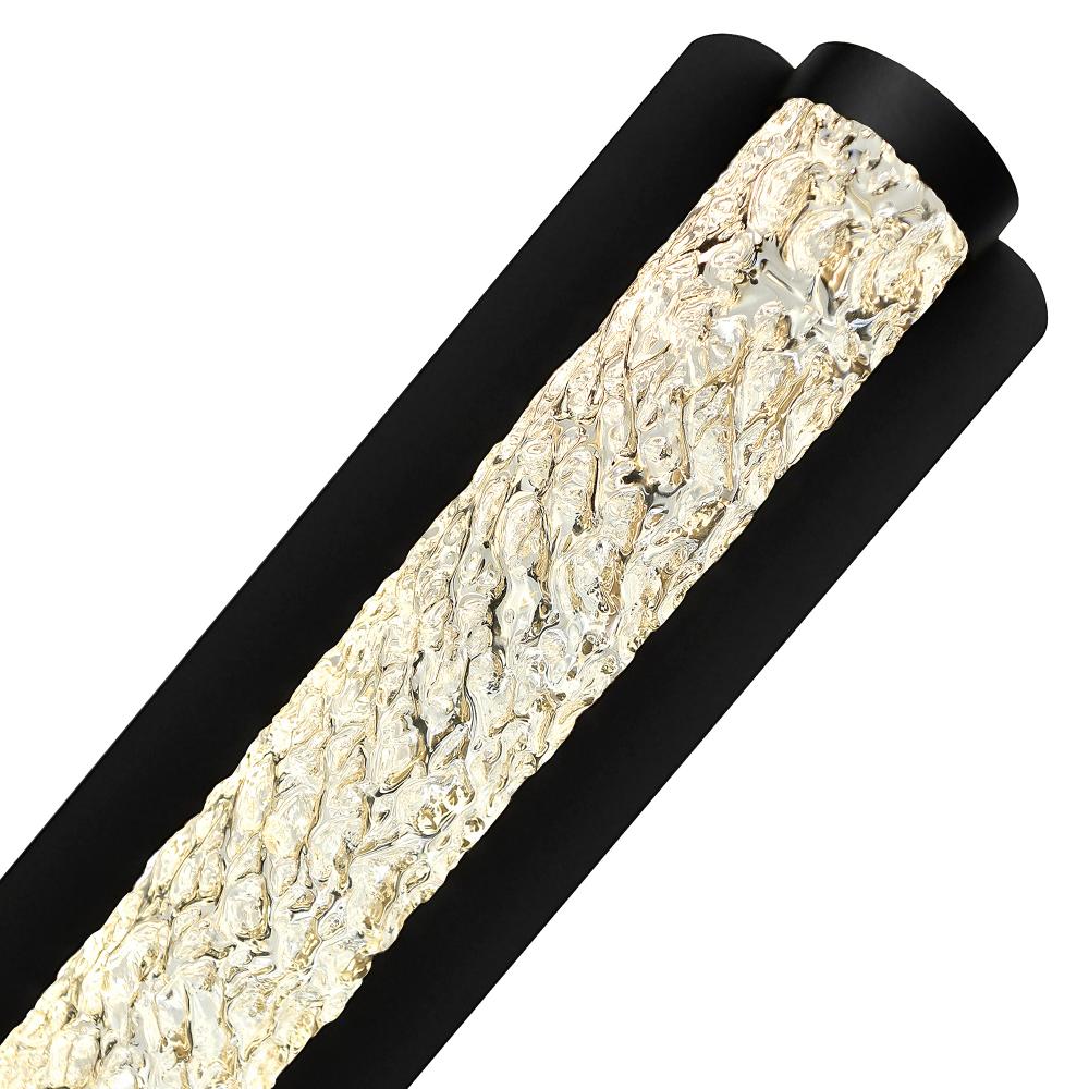 Fiji Integrated LED Black Outdoor Wall Light