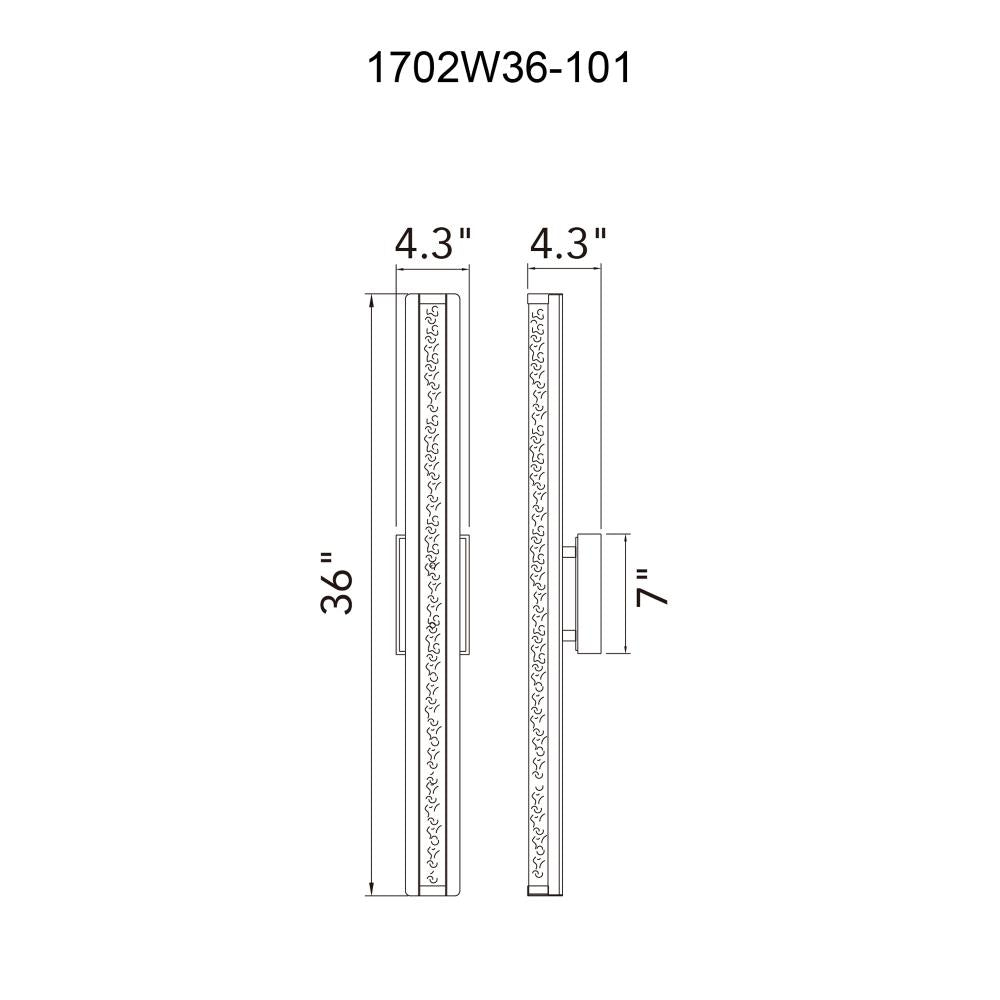 Fiji Integrated LED Black Outdoor Wall Light