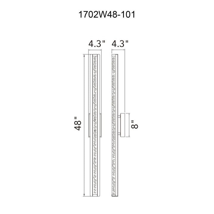 Fiji Integrated LED Black Outdoor Wall Light