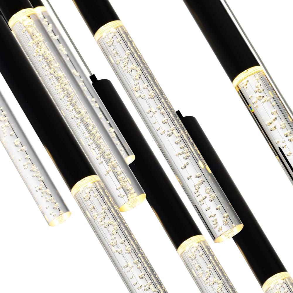 Dragonswatch LED Integrated Chandelier with Black Finish