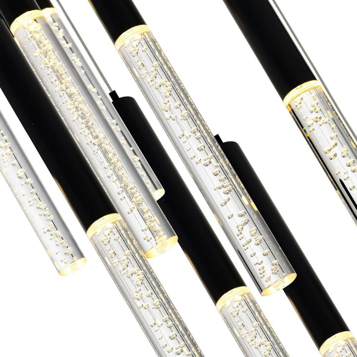 Dragonswatch LED Integrated Chandelier with Black Finish