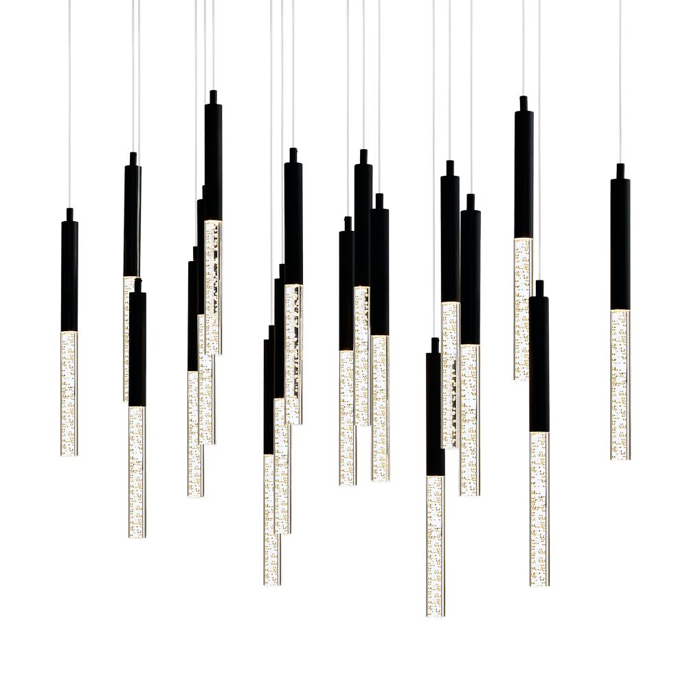 Dragonswatch Integrated LED Black Chandelier