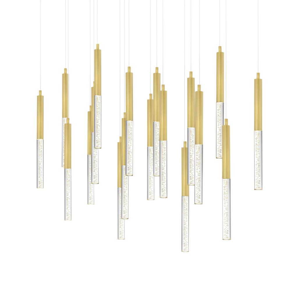 Dragonswatch Integrated LED Satin Gold Chandelier