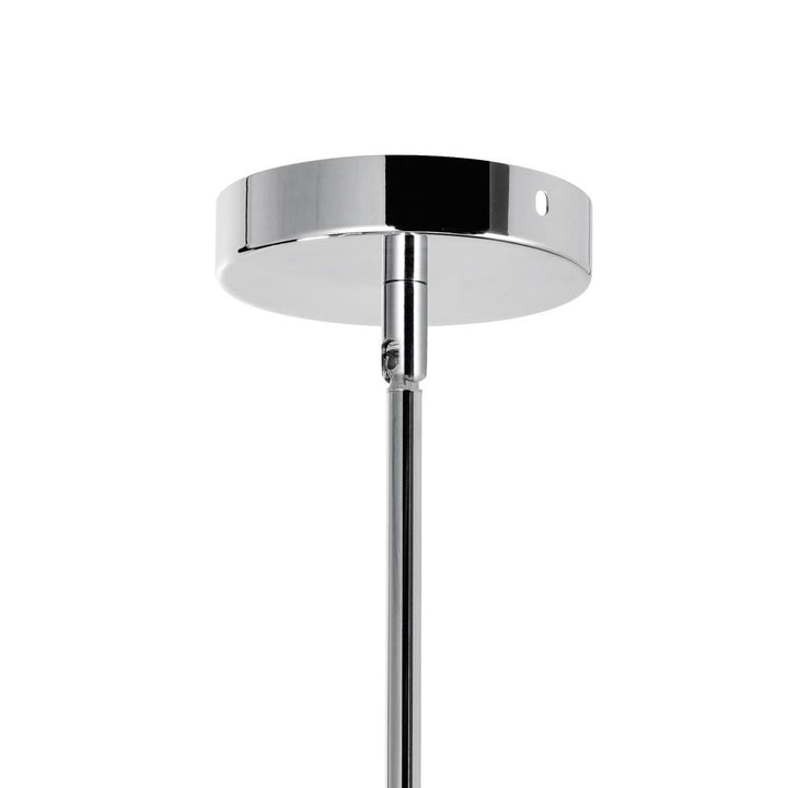 Water Drop 6 Light Drum Shade Chandelier With Chrome Finish