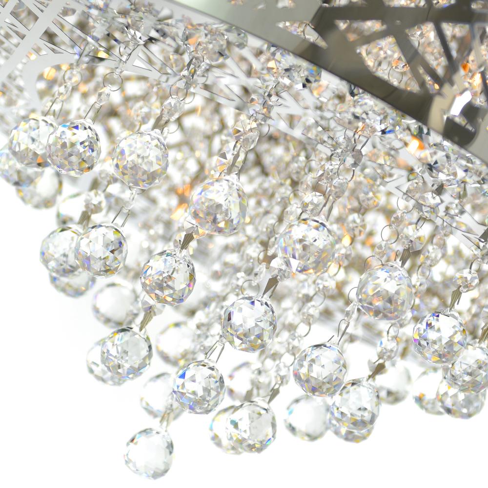 Eternity 9 Light Drum Shade Chandelier With Chrome Finish