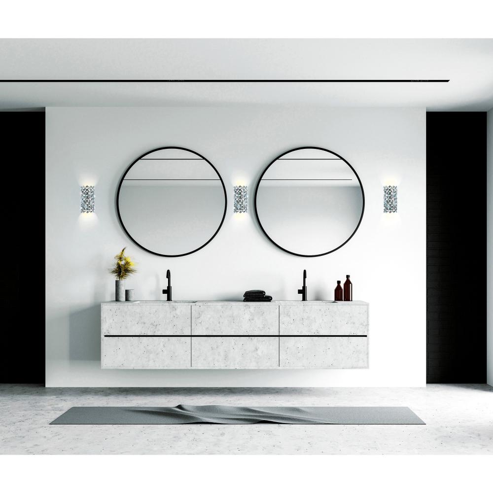 Chique 4 Light Wall Sconce With Chrome Finish