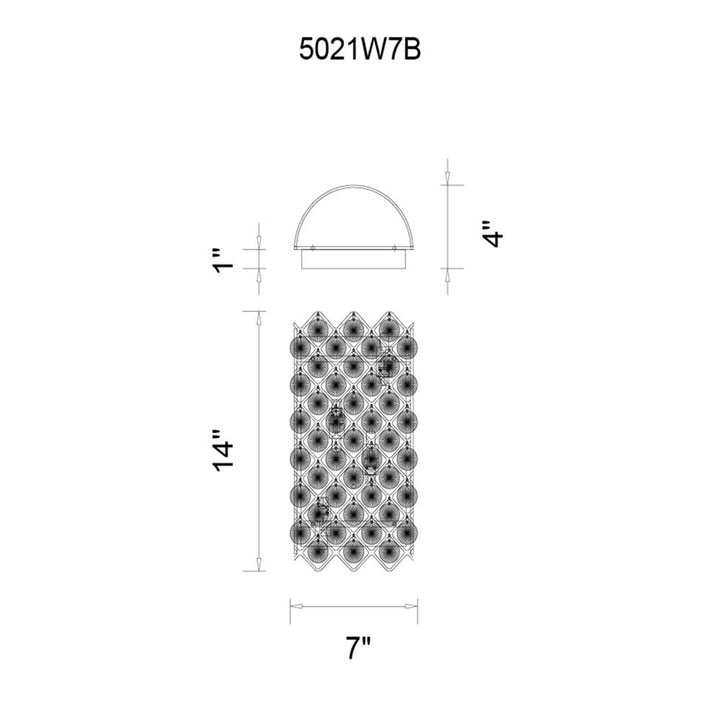 Chique 4 Light Wall Sconce With Chrome Finish