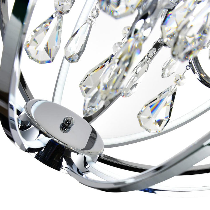 Abia 5 Light Up Chandelier With Chrome Finish