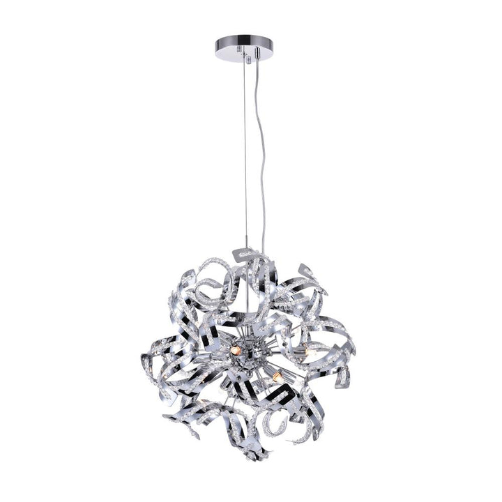 Swivel 12 Light Chandelier With Chrome Finish