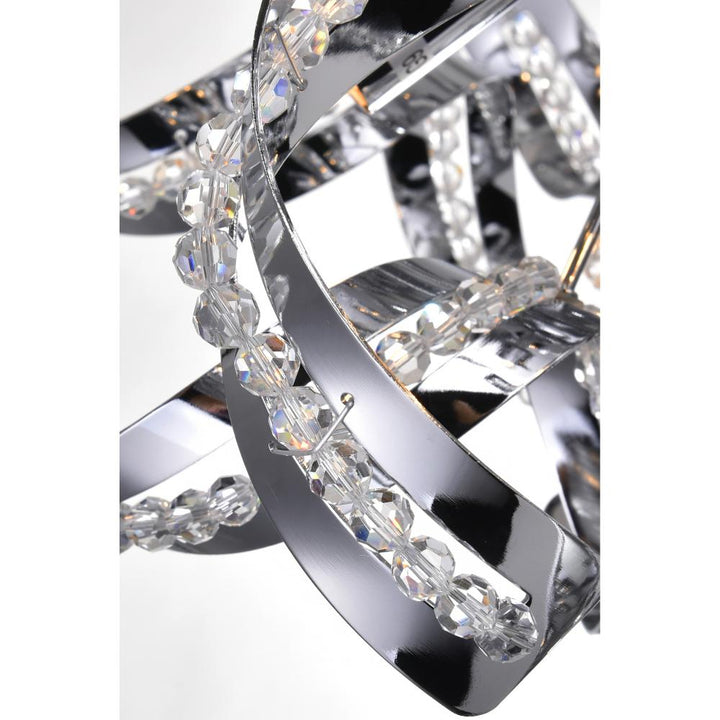 Swivel 12 Light Chandelier With Chrome Finish