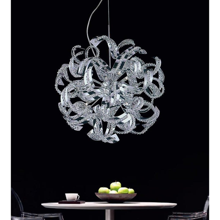 Swivel 14 Light Chandelier With Chrome Finish
