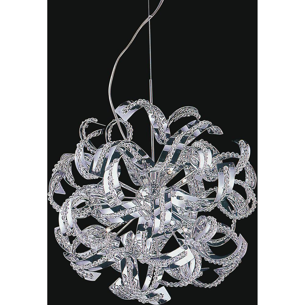 Swivel 14 Light Chandelier With Chrome Finish