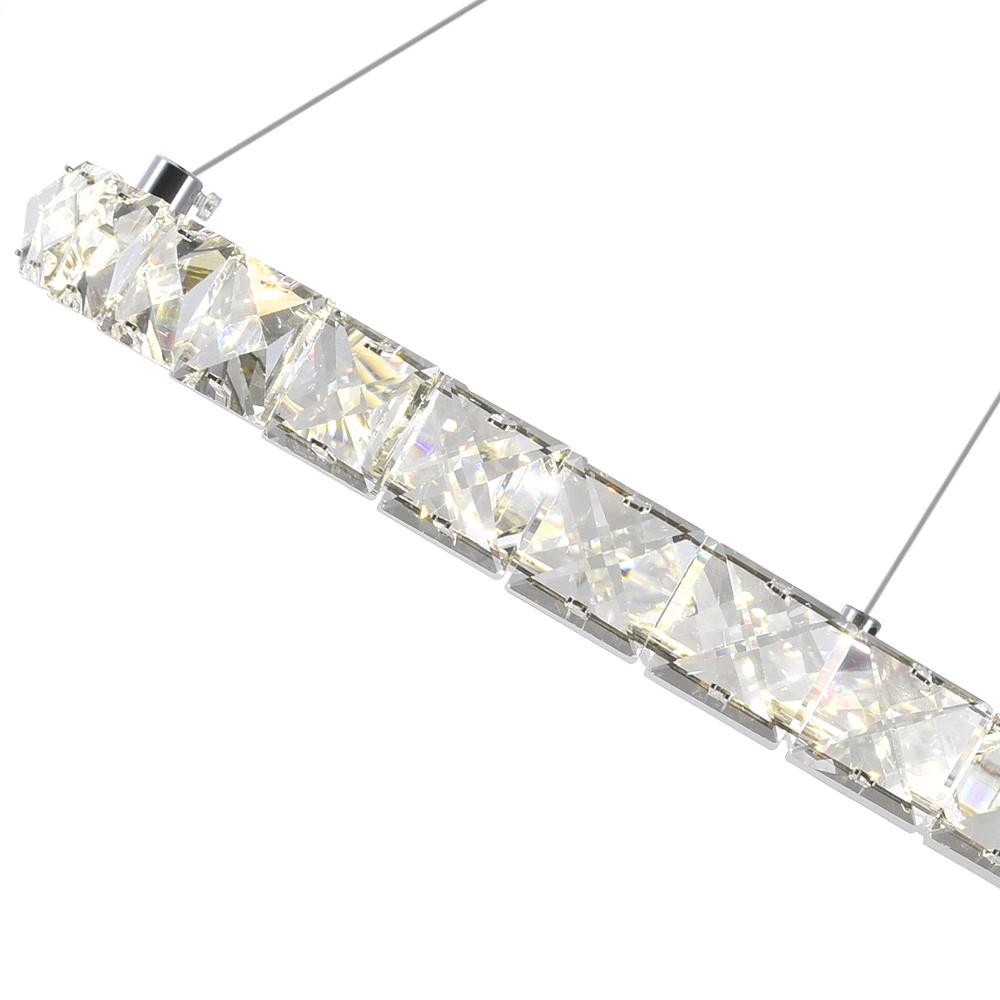 Ring LED Chandelier With Chrome Finish