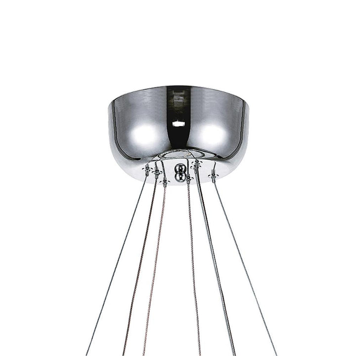 Ring LED Chandelier With Chrome Finish