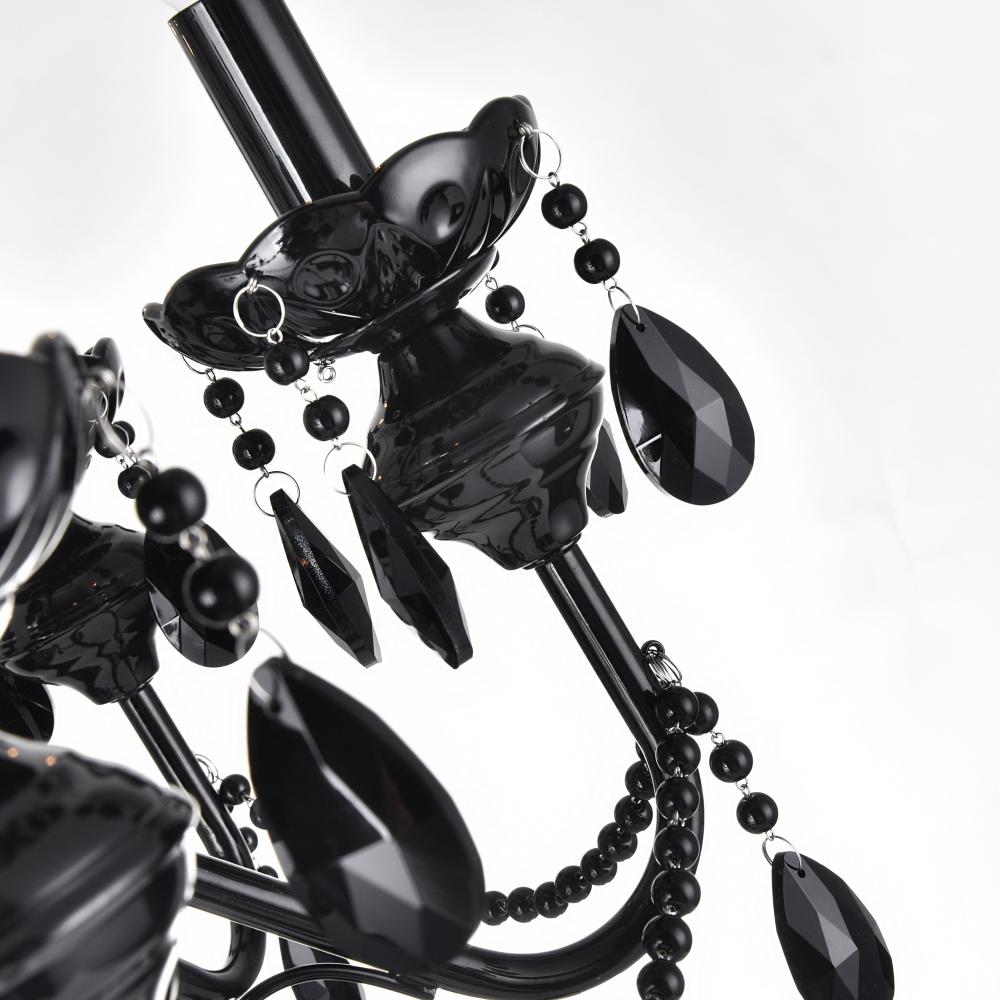 Keen 3 Light Up Chandelier With Black Finish