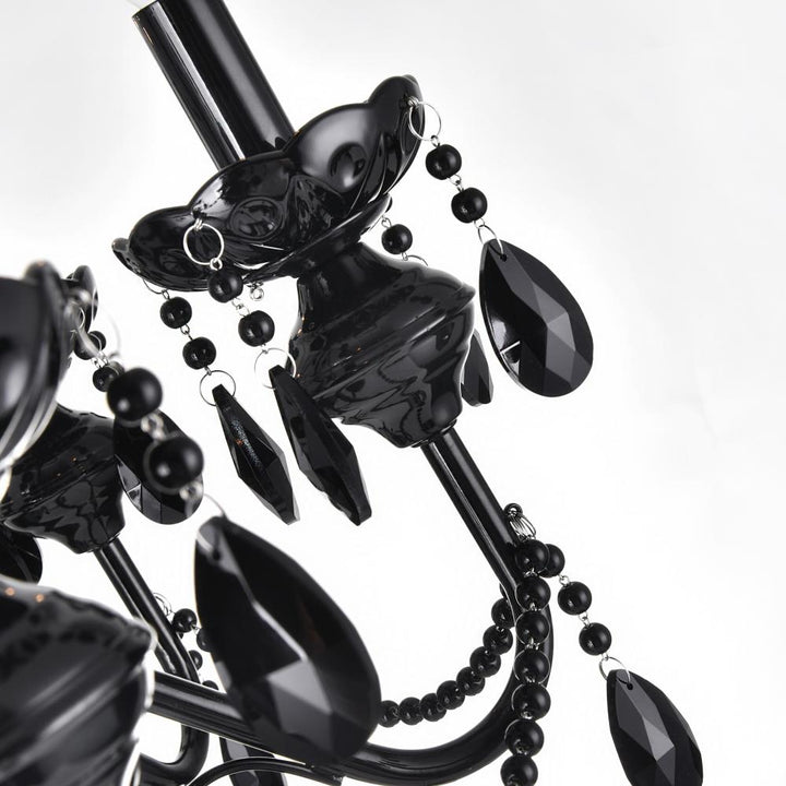 Keen 3 Light Up Chandelier With Black Finish