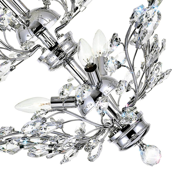 Ivy 6 Light Chandelier With Chrome Finish