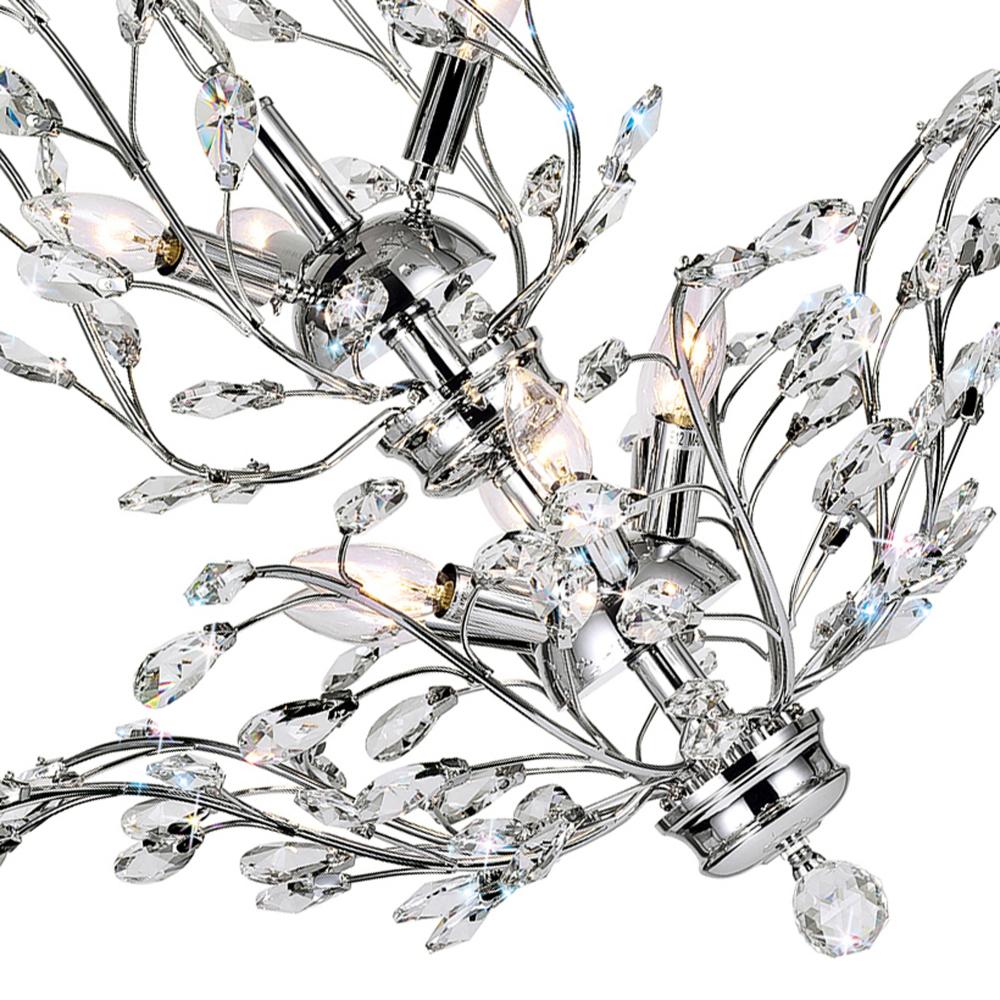Ivy 9 Light Chandelier With Chrome Finish