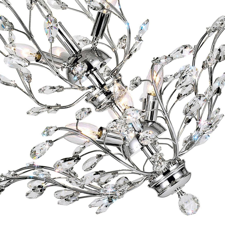 Ivy 9 Light Chandelier With Chrome Finish