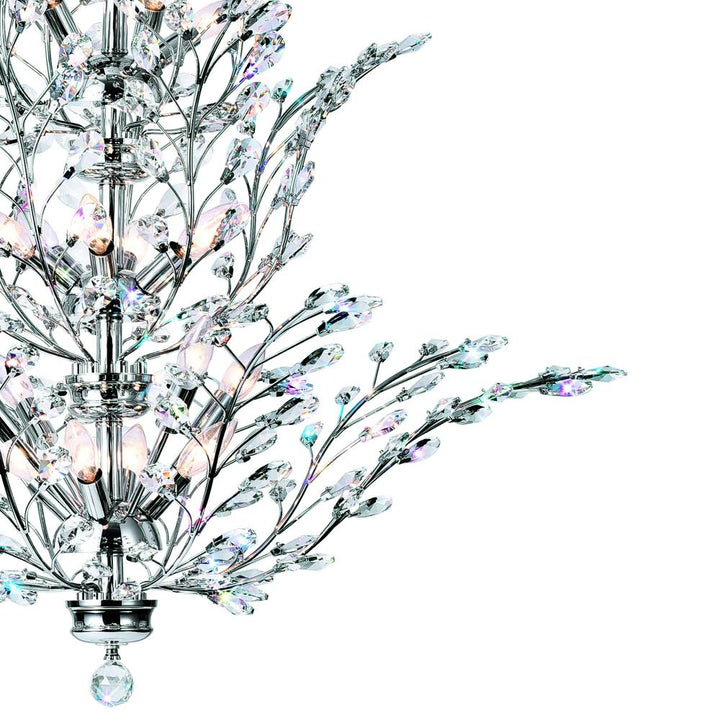 Ivy 18 Light Chandelier With Chrome Finish