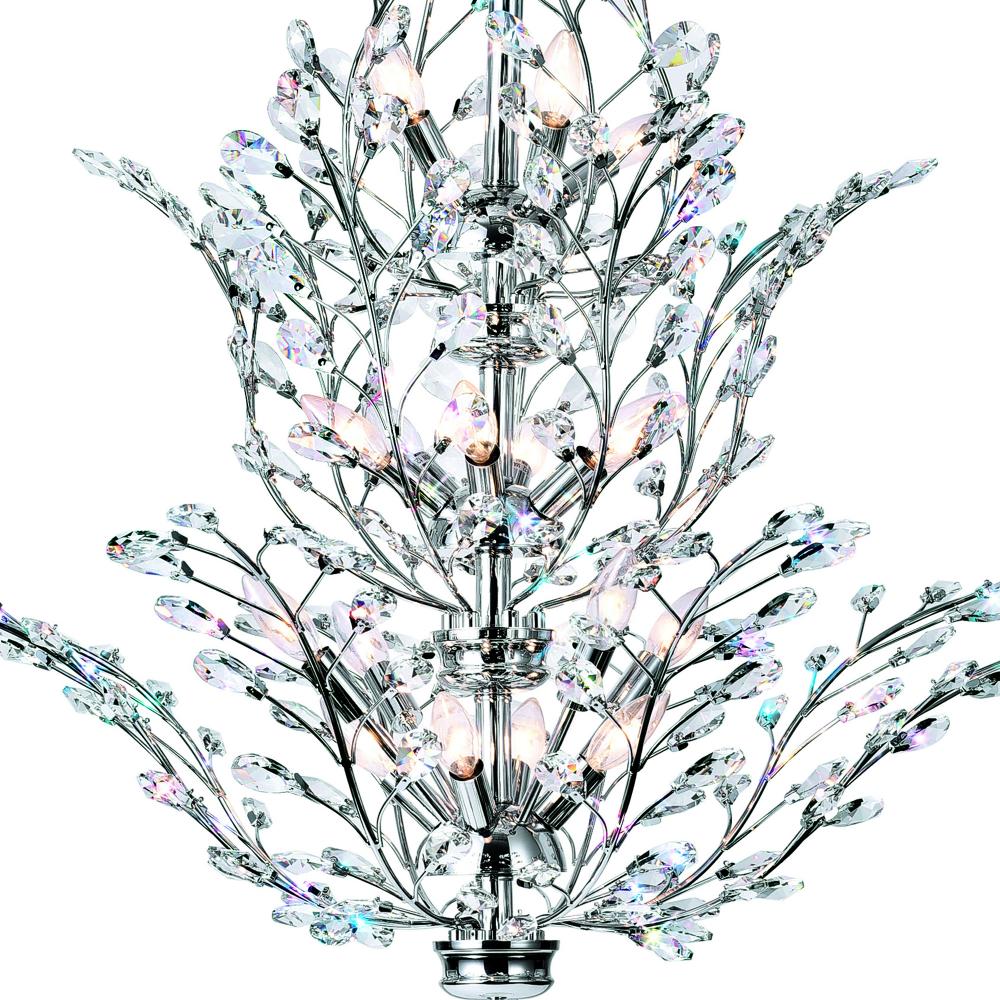 Ivy 18 Light Chandelier With Chrome Finish