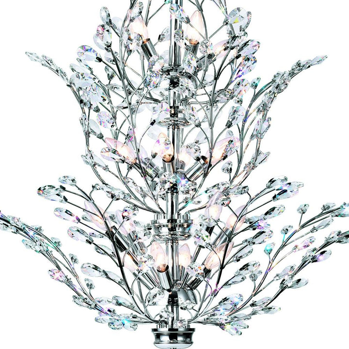 Ivy 18 Light Chandelier With Chrome Finish