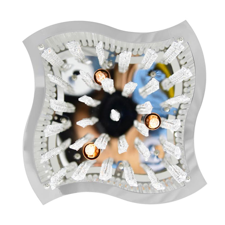 Elsa 3 Light Drum Shade Mini Pendant With Chrome Finish