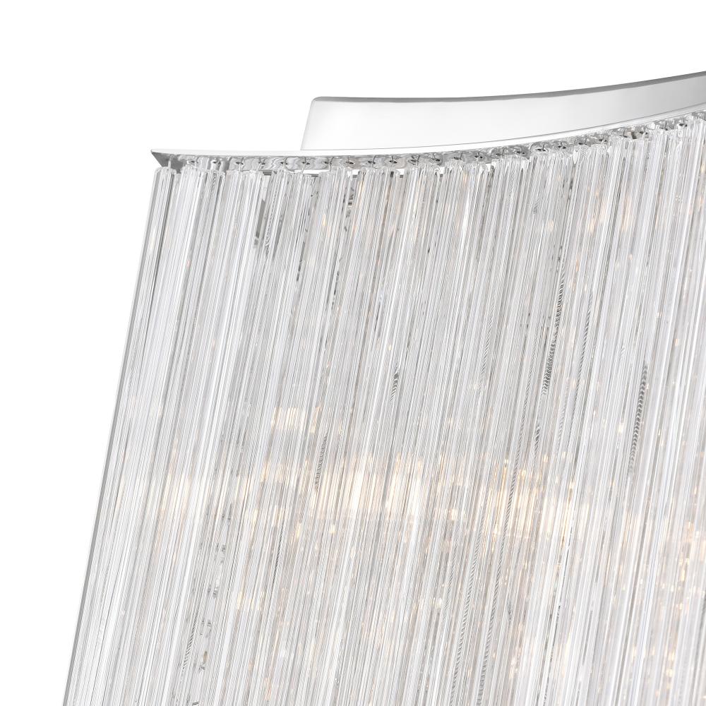 Elsa 10 Light Drum Shade Chandelier With Chrome Finish