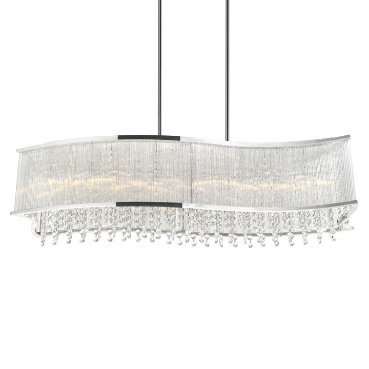 Elsa 6 Light Drum Shade Chandelier With Chrome Finish